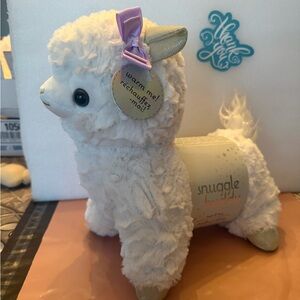 Snuggle Buddy White Plush llama